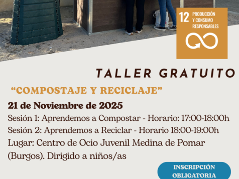 TALLER GRAUITO "COMPOSTAJE Y RECICLAJE"
