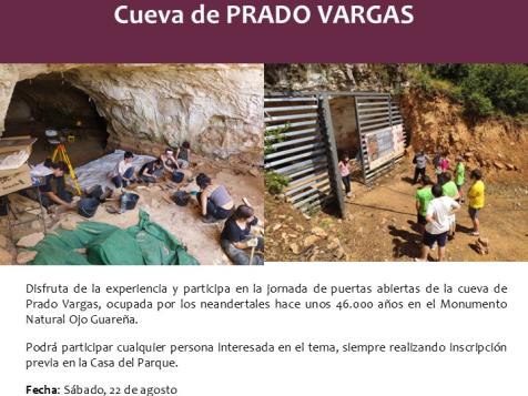 JORNADA DE PUERTAS ABIERTAS CUEVA DE PRADO VARGAS