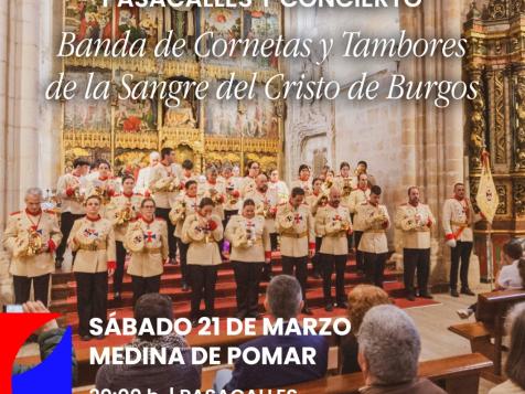 Pasacalles y Concierto Banda de Cornetas y Tambores de la Sangre del Cristo de Burgos