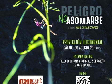 PROYECCIÓN DEL DOCUMENTAL "PELIGRO NO ASOMARSE"
