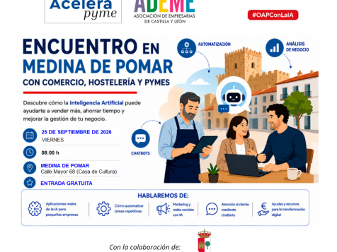 Encuentro en Medina de Pomar con comercio, hostelería y PYMES. Encuentro en Medina de Pomar con comercio, hostelería y PYMES.