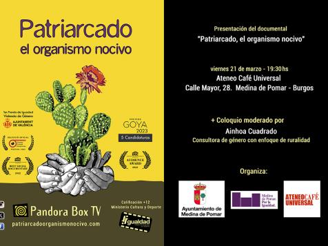 DOCUFÓRUM "PATRIARCADO, EL ORGANISMO NOCIVO"