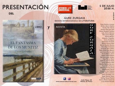 Presentación de la revista de literatura Gure Zurgaia y el fantasma de los Muñiz