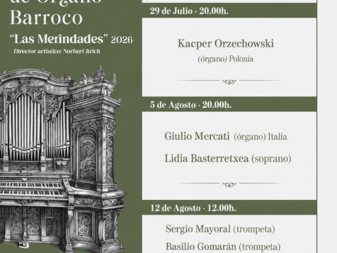 Festival Órgano Barróco. Iglesia San Vicente. Frías