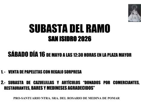 Subasta del Ramo. San Isidro 2026.