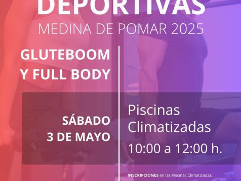 MATERCLASS DEPORTIVAS GLUTEBOOM Y FULL BODY